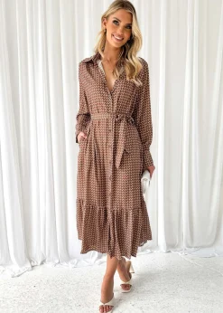 Women Gingham & Heels Midi>Lumielle Midi Dress