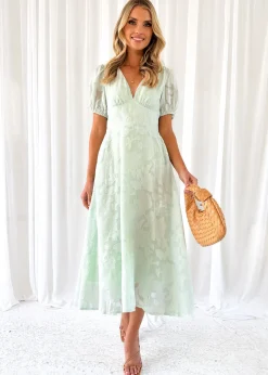 Women Gingham & Heels Midi>Mabbel Midi Dress