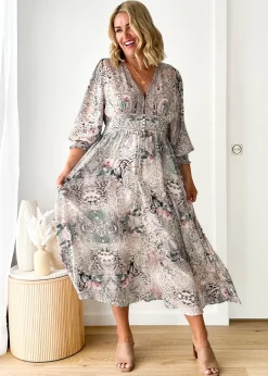 Women Gingham & Heels Midi>Marshie Midi Dress
