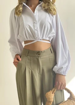 Women Gingham & Heels Crops><noscript><img width=