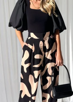 Women Gingham & Heels Pants><noscript><img width=