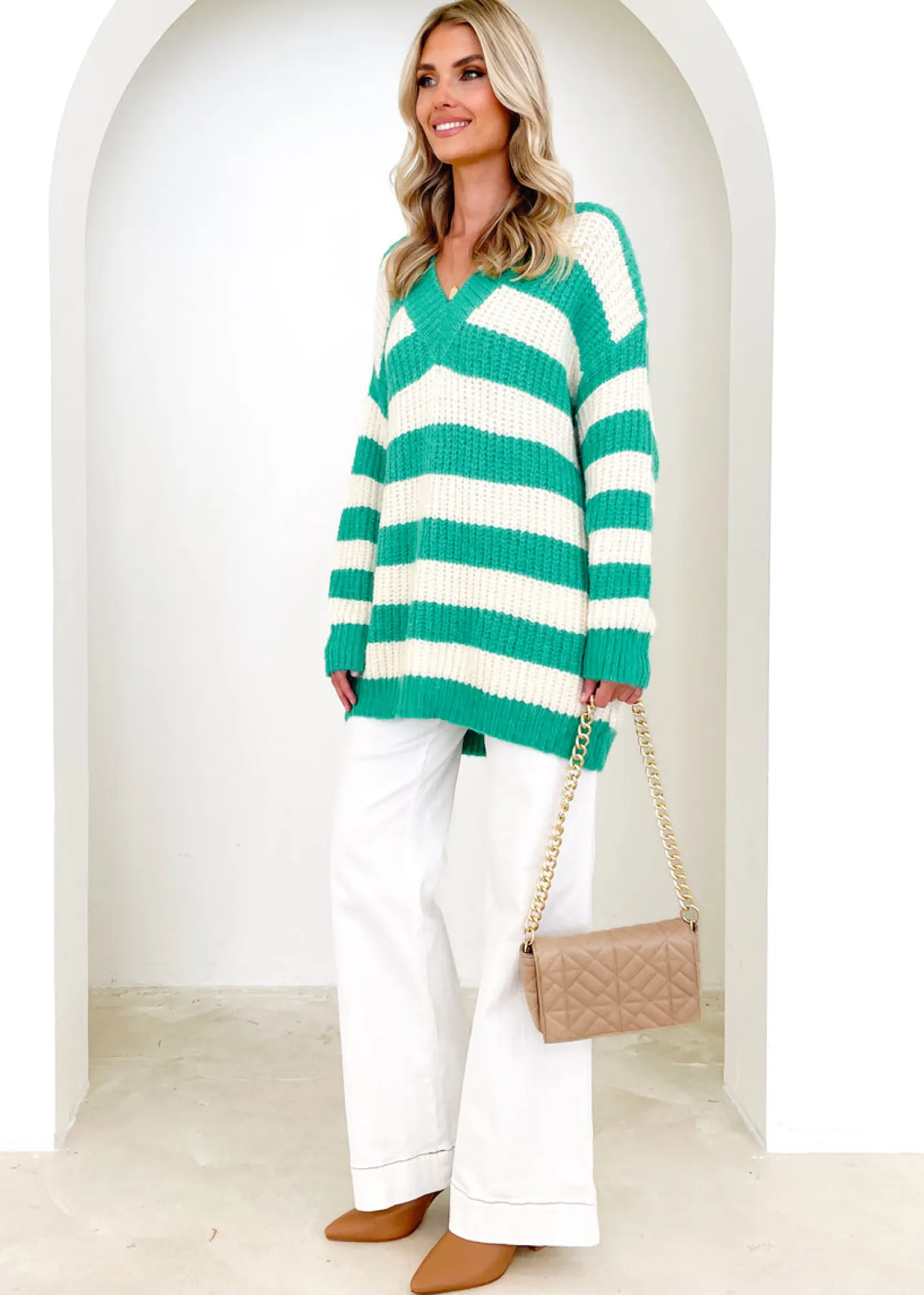 Women Gingham & Heels Sweaters>Maycey Sweater