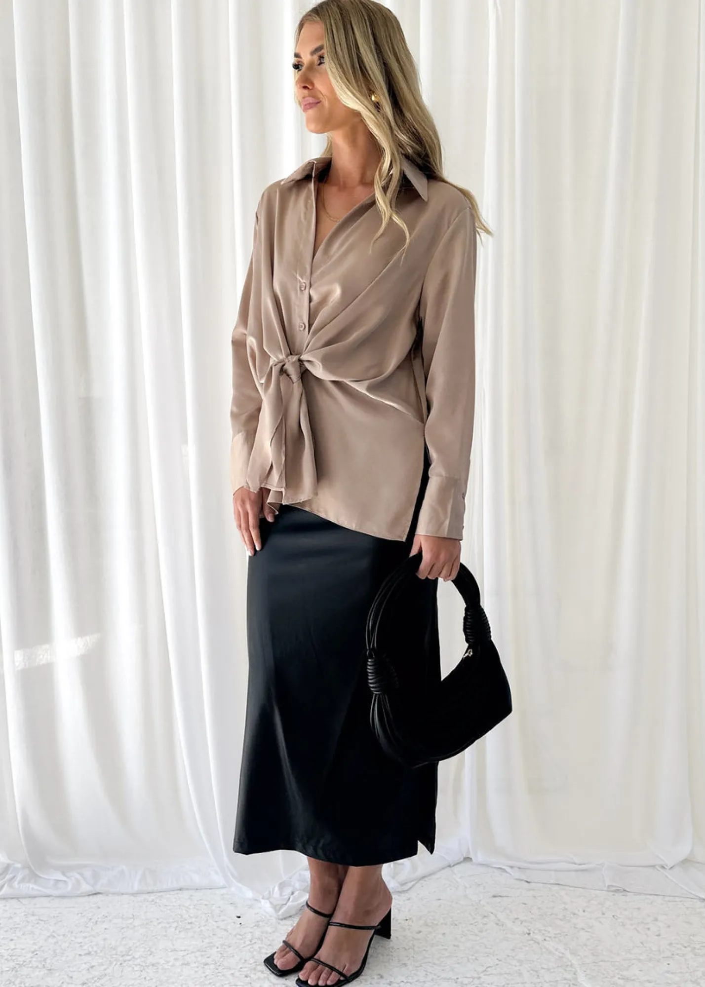 Women Gingham & Heels Blouses>Mehleka Blouse