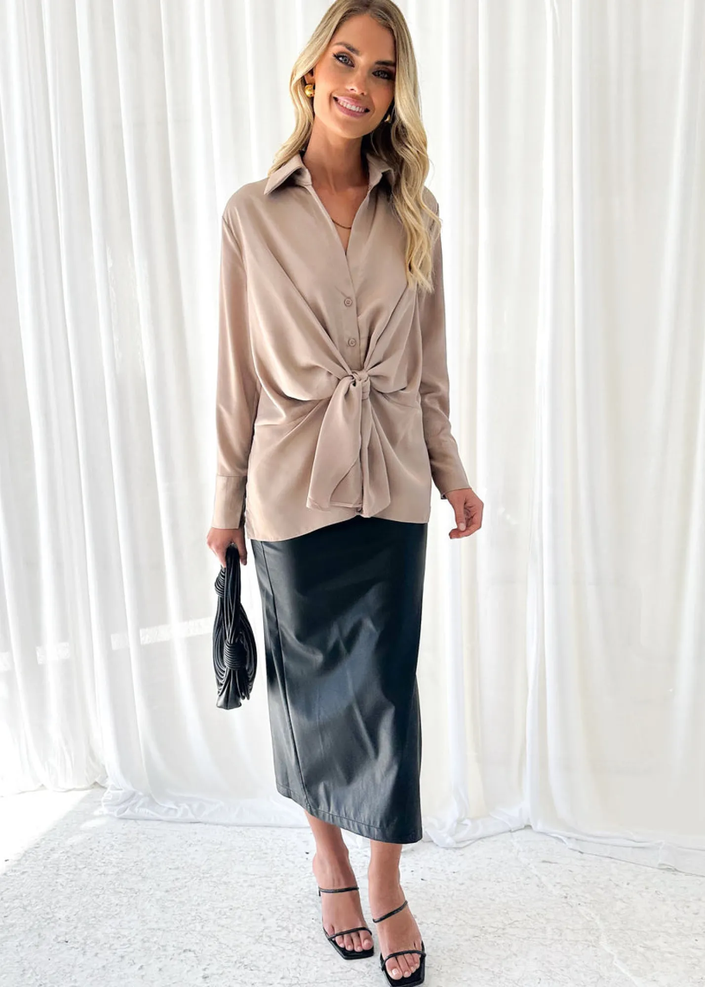 Women Gingham & Heels Blouses>Mehleka Blouse