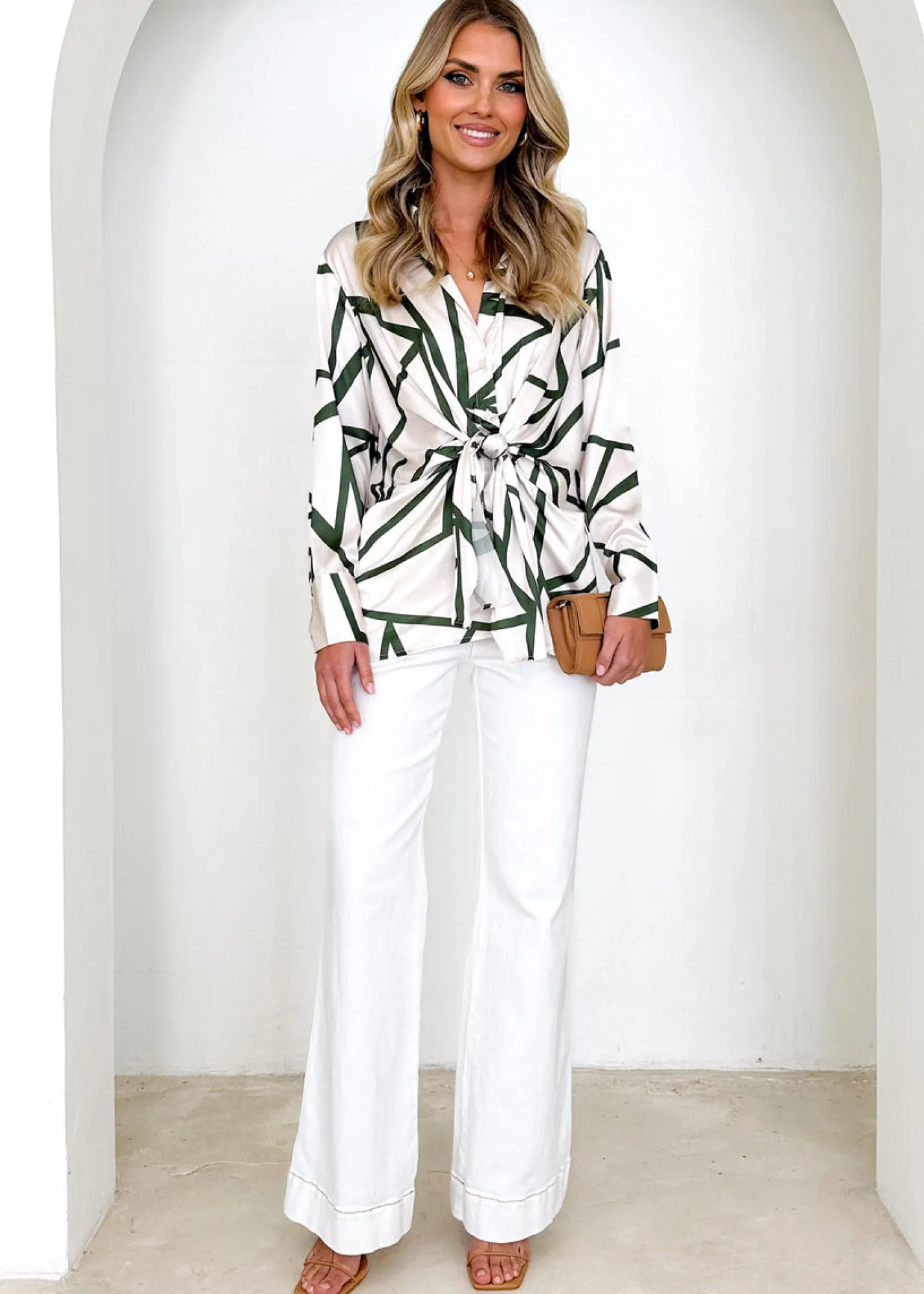 Women Gingham & Heels Blouses>Mehleka Blouse