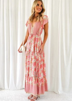 Women Gingham & Heels Maxi><noscript><img width=