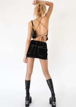 Women Gingham & Heels Crops><noscript><img width=