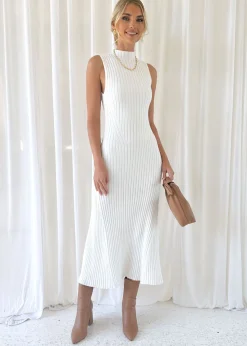 Women Gingham & Heels Knit Dresses><noscript><img width=