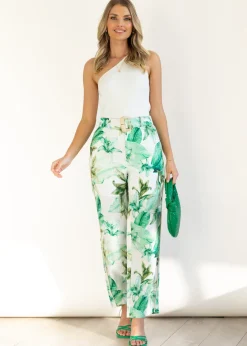Women Gingham & Heels Pants>Monet Linen Pants