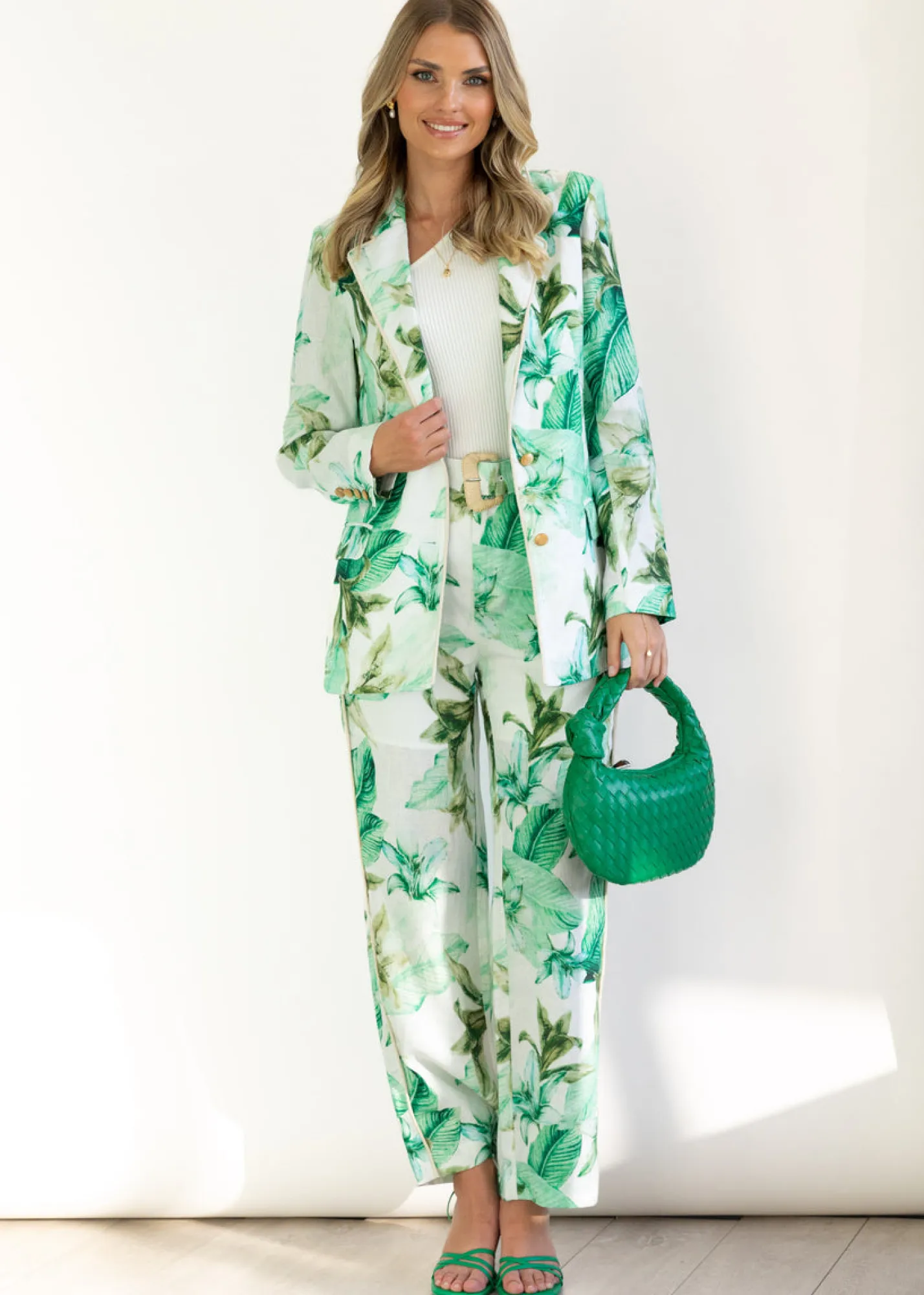 Women Gingham & Heels Pants>Monet Linen Pants