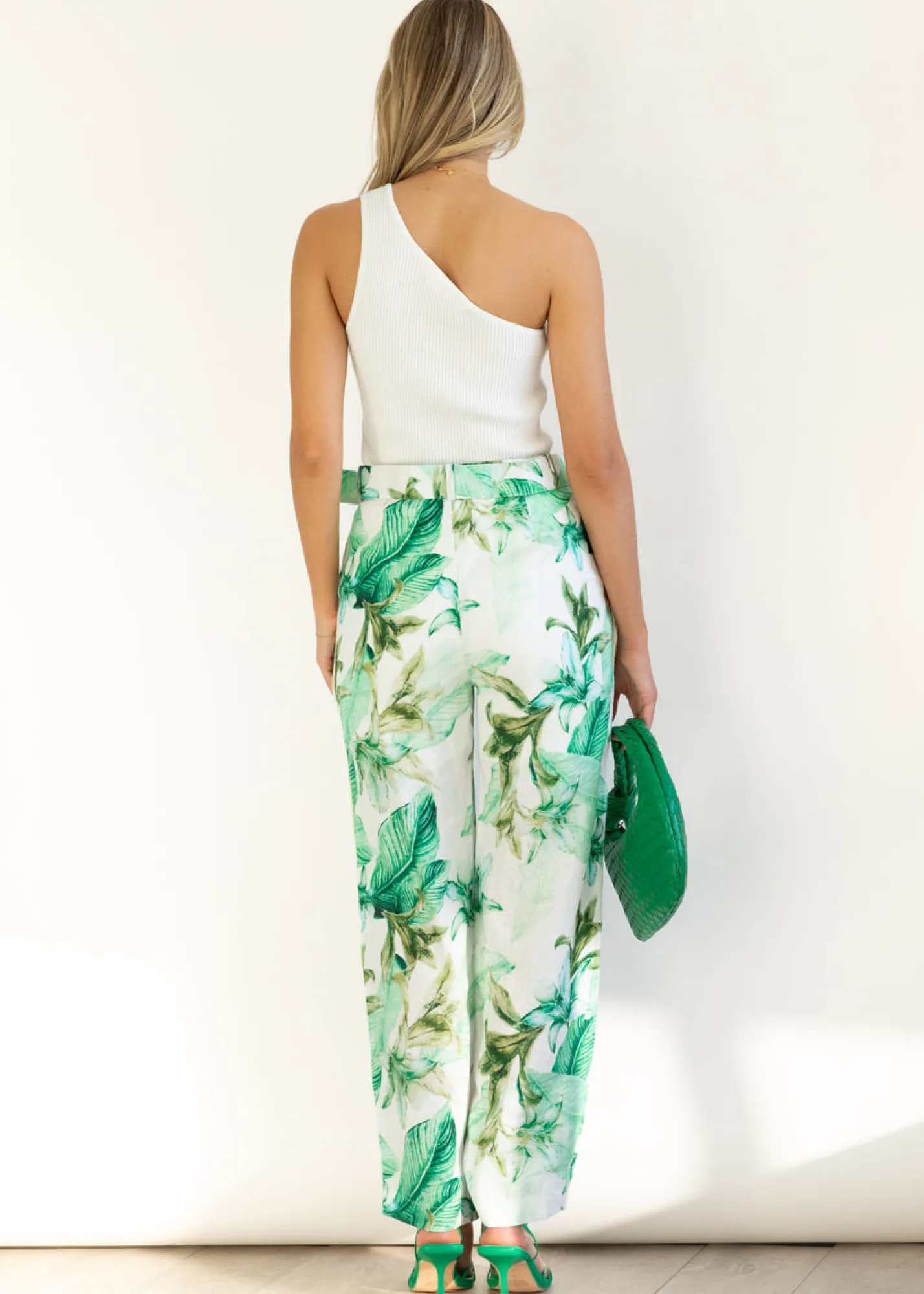 Women Gingham & Heels Pants>Monet Linen Pants