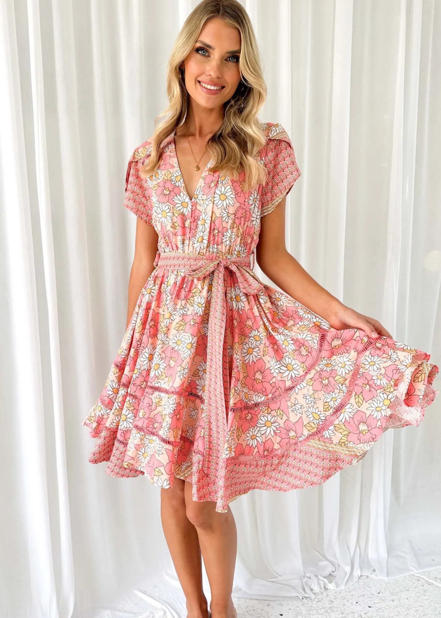 Women Gingham & Heels Short>Montana Dress