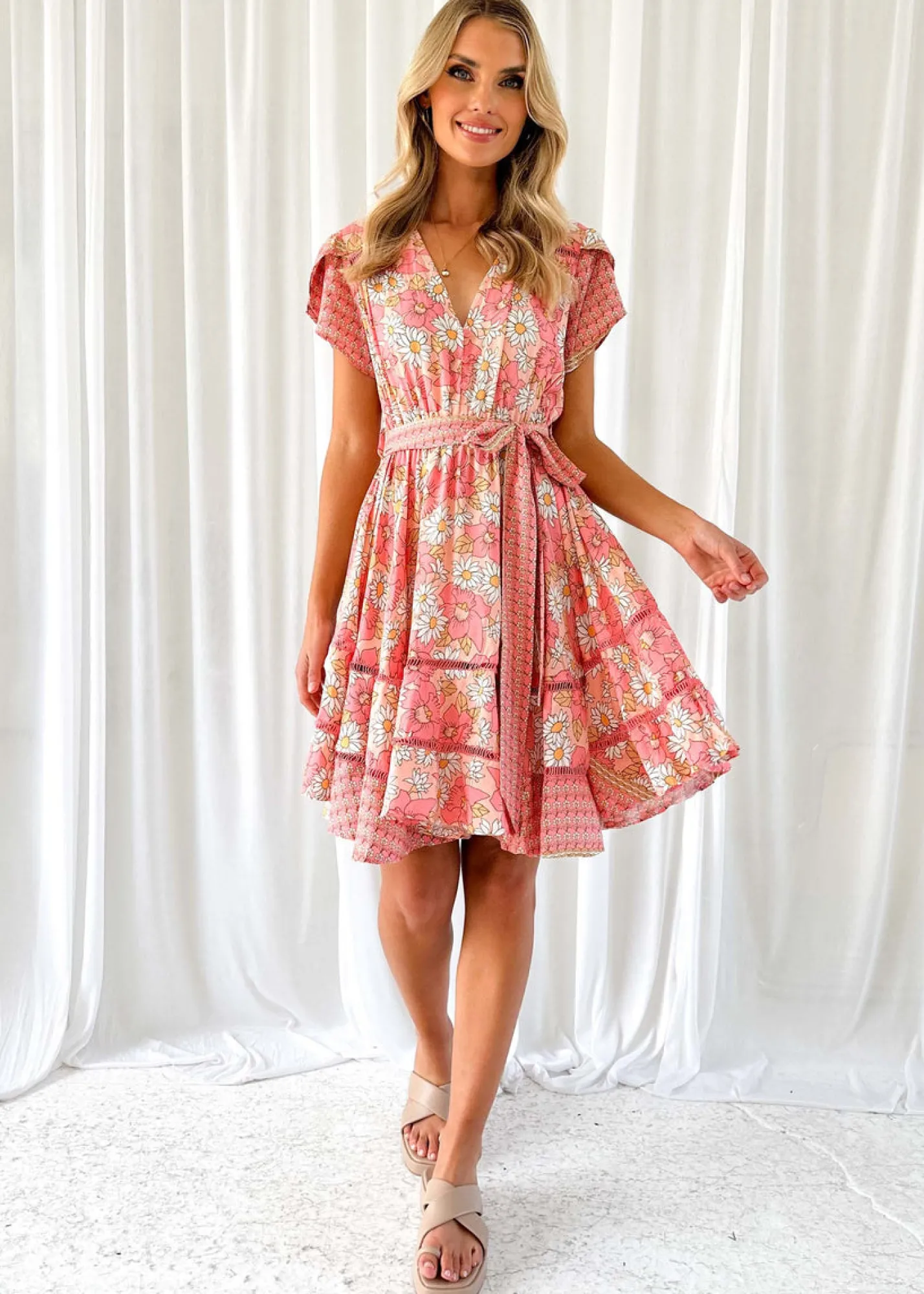 Women Gingham & Heels Short>Montana Dress