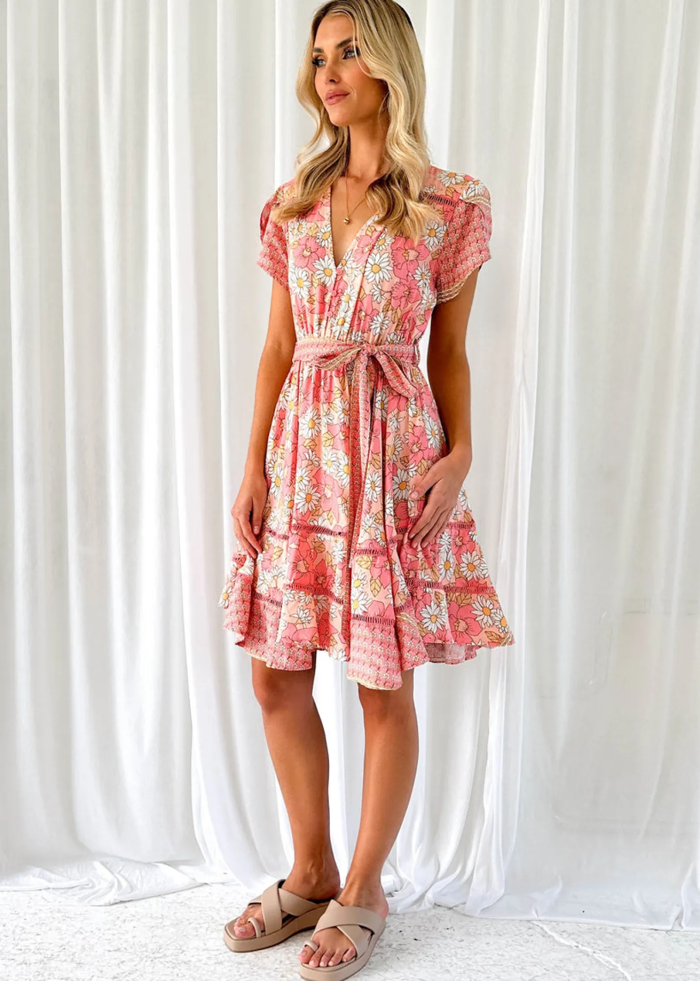 Women Gingham & Heels Short>Montana Dress