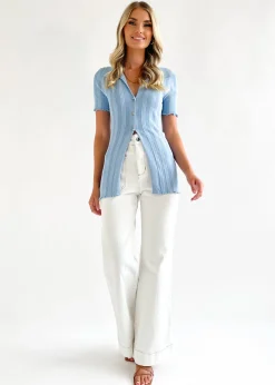 Women Gingham & Heels Basic Tops>Morrison Knit Top