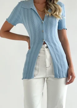 Women Gingham & Heels Basic Tops><noscript><img width=