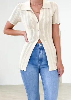 Women Gingham & Heels Knit Tops><noscript><img width=