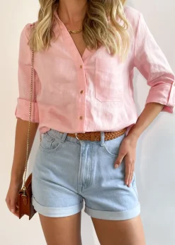 Women Gingham & Heels Shirts><noscript><img width=