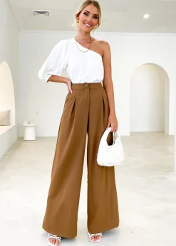 Women Gingham & Heels Pants>Mylah Wide Leg Pants