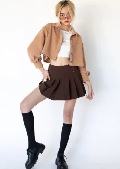 Women Gingham & Heels Crops><noscript><img width=