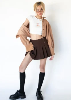 Women Gingham & Heels Crops><noscript><img width=