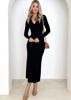 Women Gingham & Heels Knit Dresses>Nathaley Knit Midi Dress