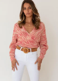Women Gingham & Heels Knit Tops><noscript><img width=