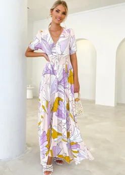 Women Gingham & Heels Maxi><noscript><img width=