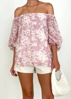 Women Gingham & Heels Off The Shoulder>Nielle Off Shoulder Blouse
