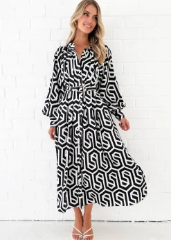 Women Gingham & Heels Midi>Nour Midi Dress
