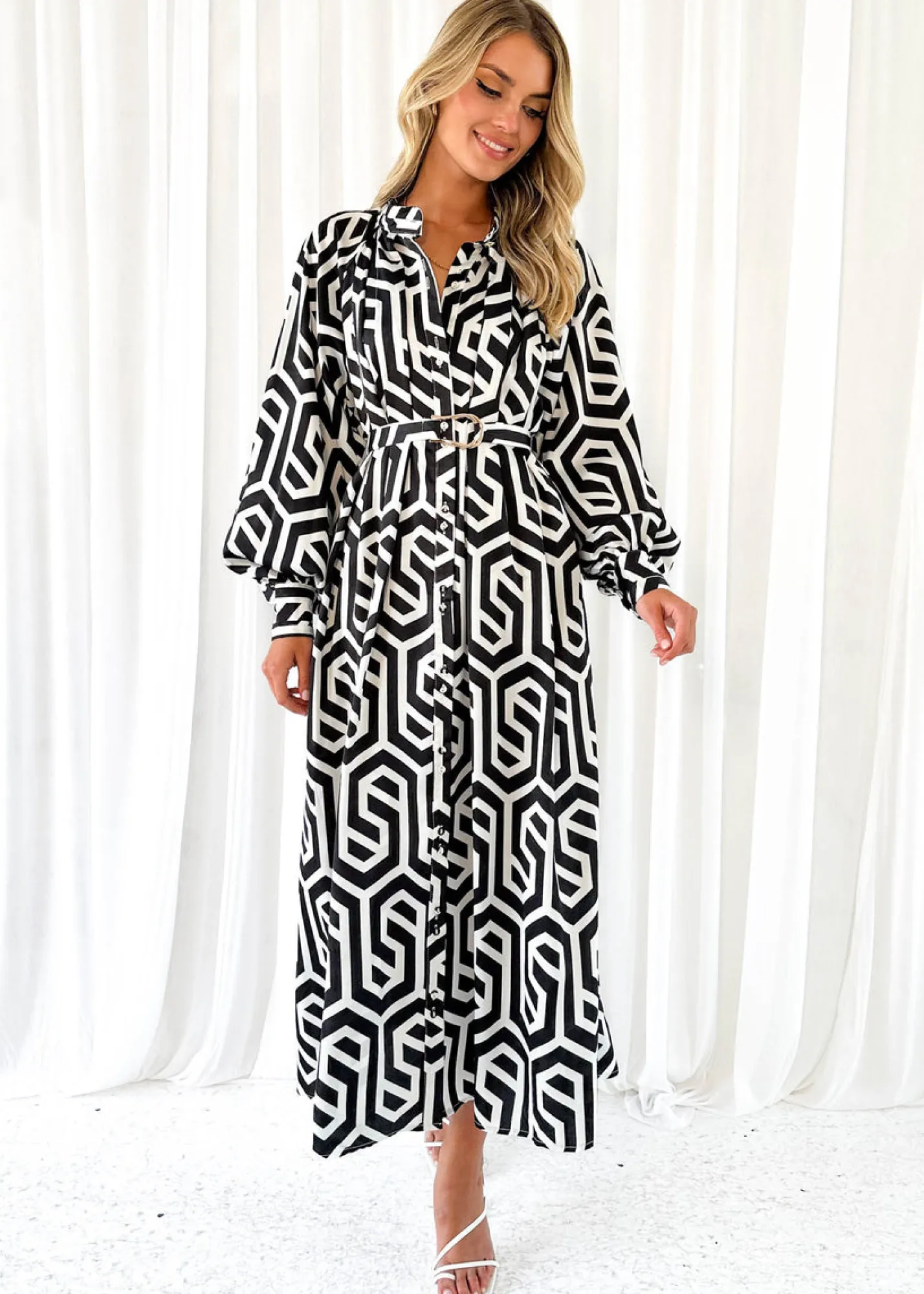 Women Gingham & Heels Midi>Nour Midi Dress