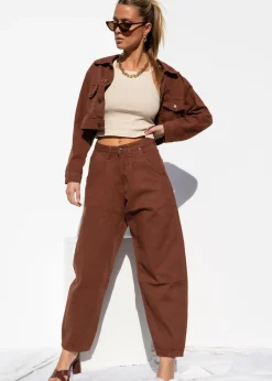 Women Gingham & Heels Jeans><noscript><img width=