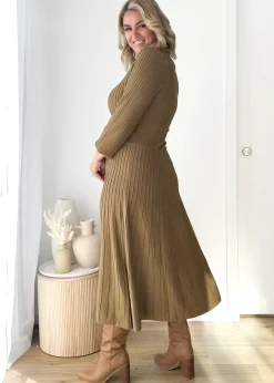 Women Gingham & Heels Knit Dresses><noscript><img width=