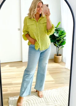 Women Gingham & Heels Blouses><noscript><img width=