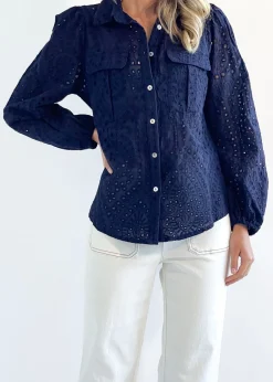 Women Gingham & Heels Blouses>Pamela Anglaise Blouse