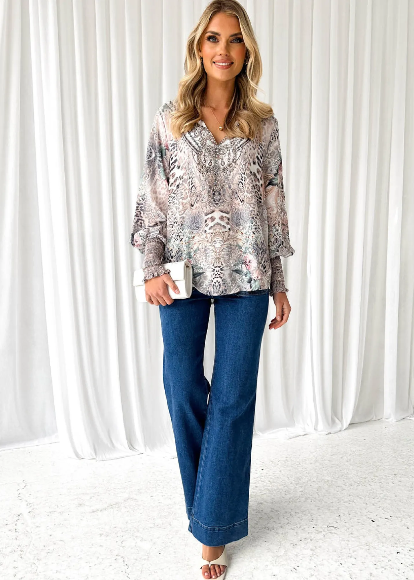 Women Gingham & Heels Blouses>Pammy Blouse