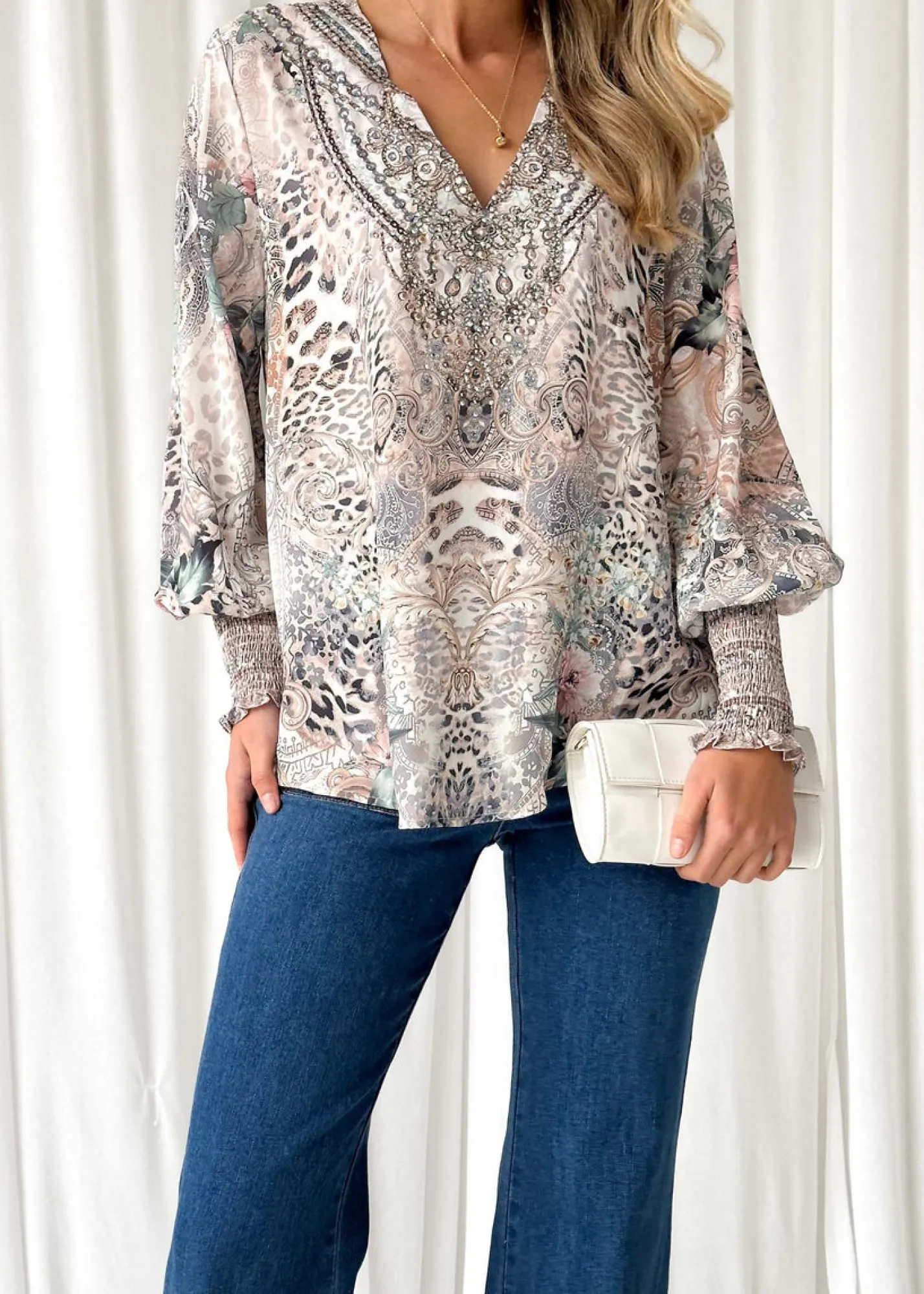 Women Gingham & Heels Blouses>Pammy Blouse