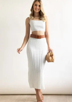 Women Gingham & Heels Crops>Passia Knit Crop
