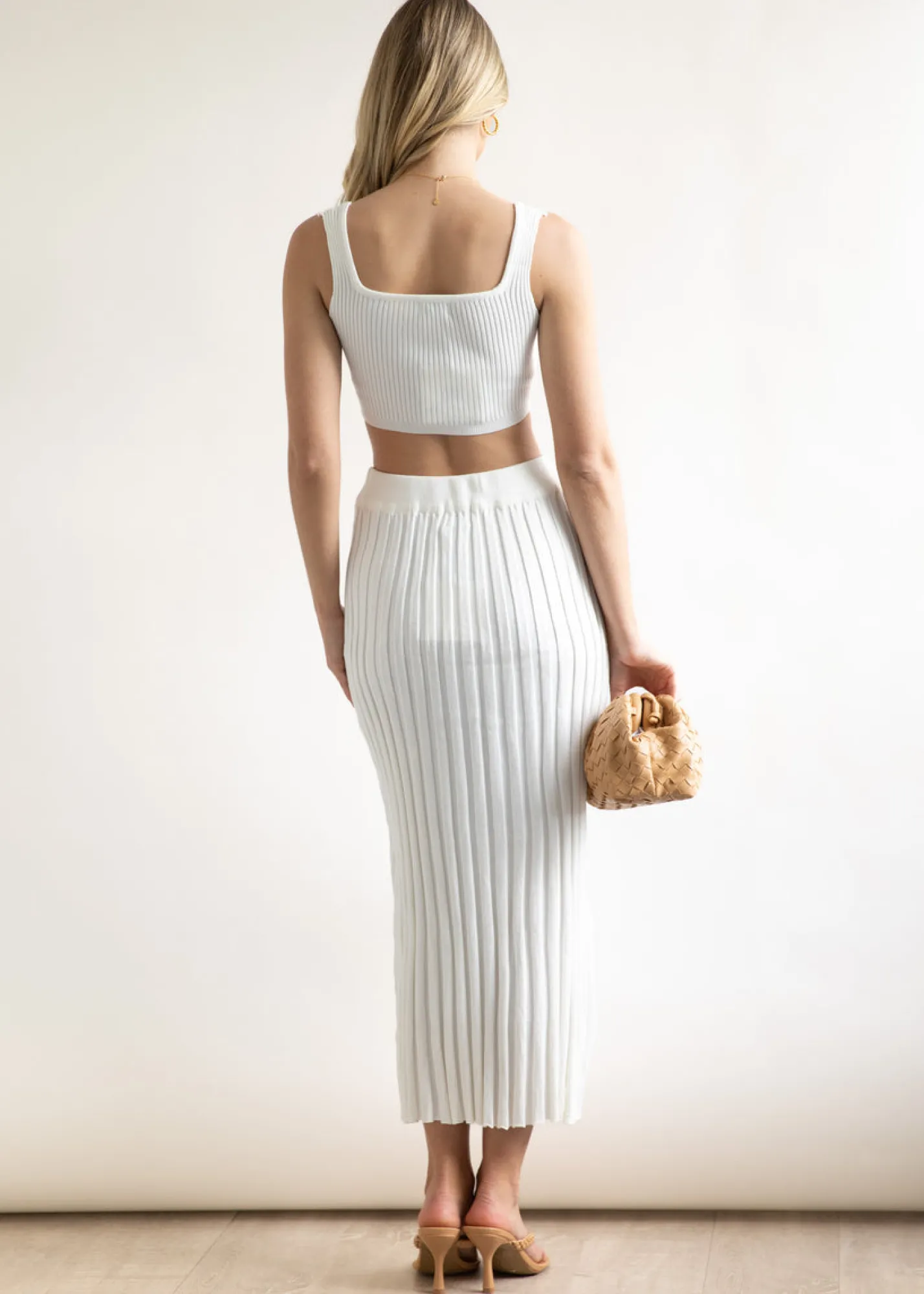 Women Gingham & Heels Crops>Passia Knit Crop