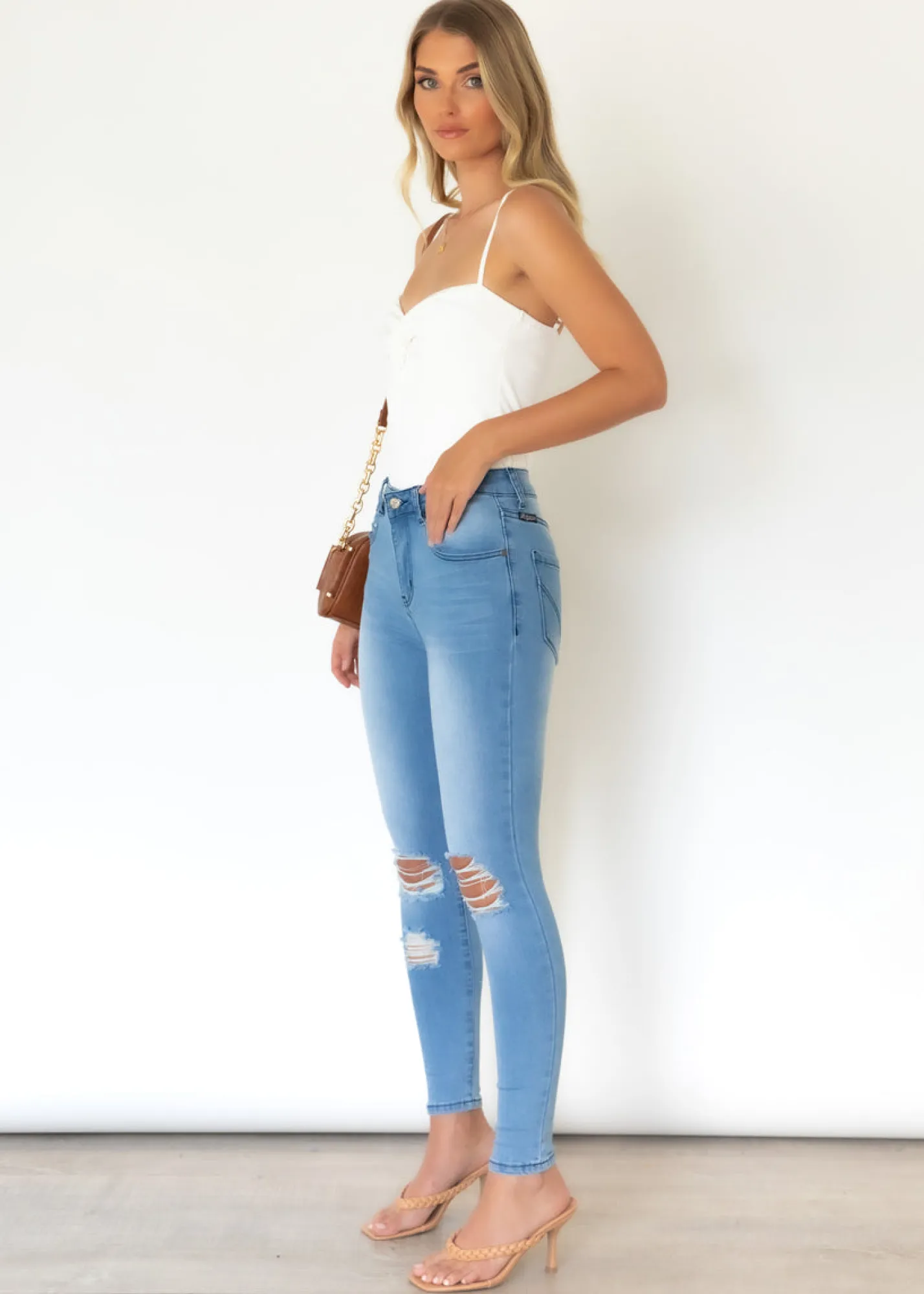 Women Gingham & Heels Jeans>Piah Jeans