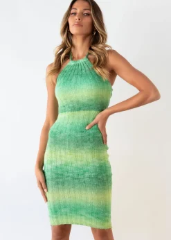 Women Gingham & Heels Knit Dresses><noscript><img width=