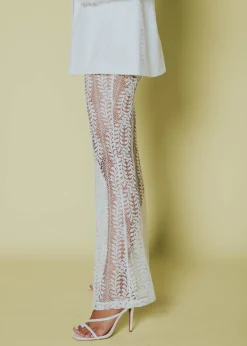 Women Gingham & Heels Pants><noscript><img width=