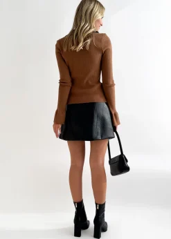 Women Gingham & Heels Knit Tops><noscript><img width=