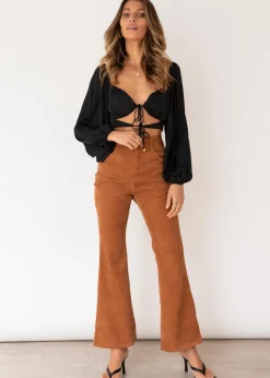 Women Gingham & Heels Crops><noscript><img width=