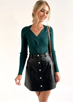 Women Gingham & Heels Basic Tops>Rayana Knit Top