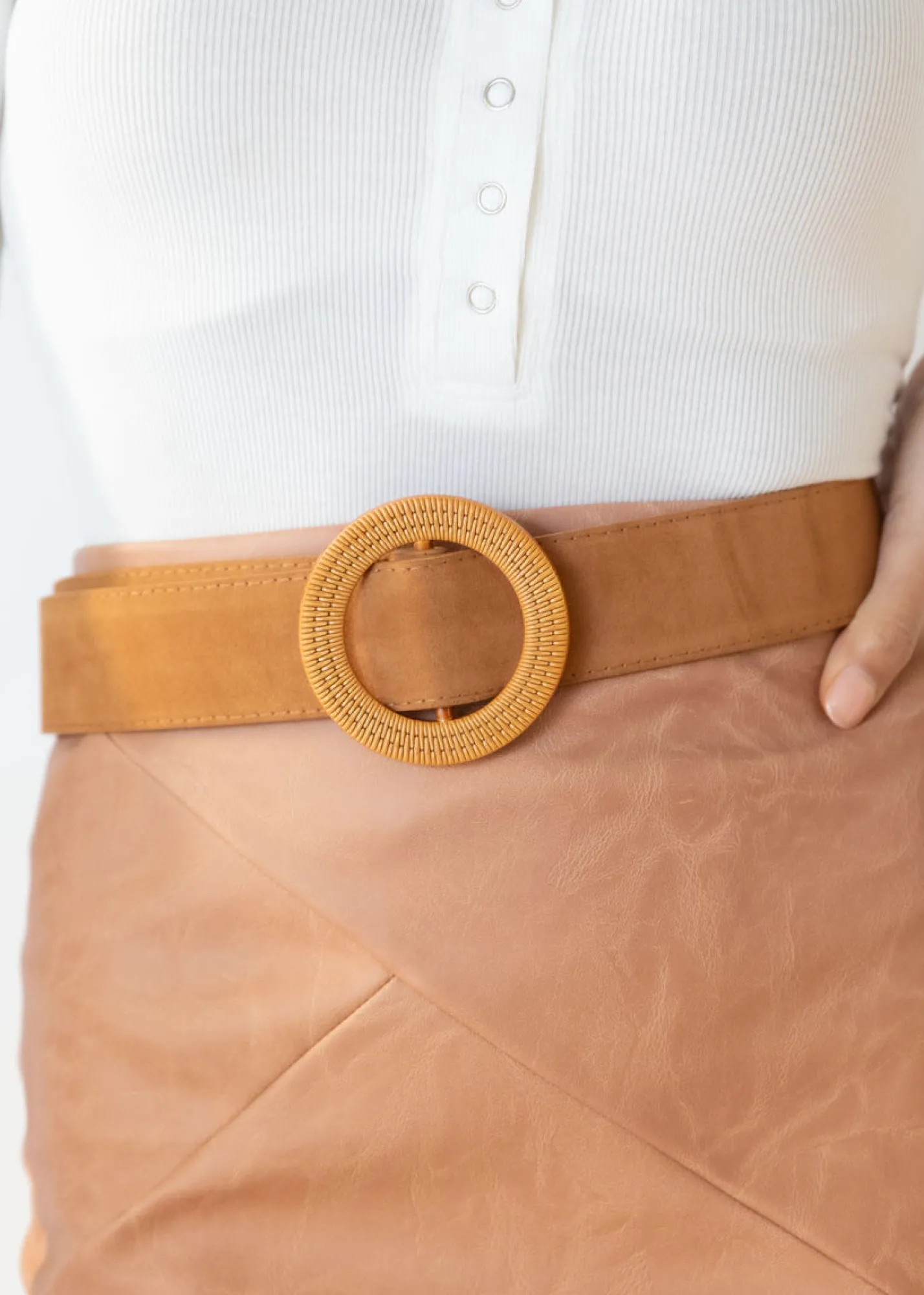 Women Gingham & Heels Belts>Rexah Suede Look Belt