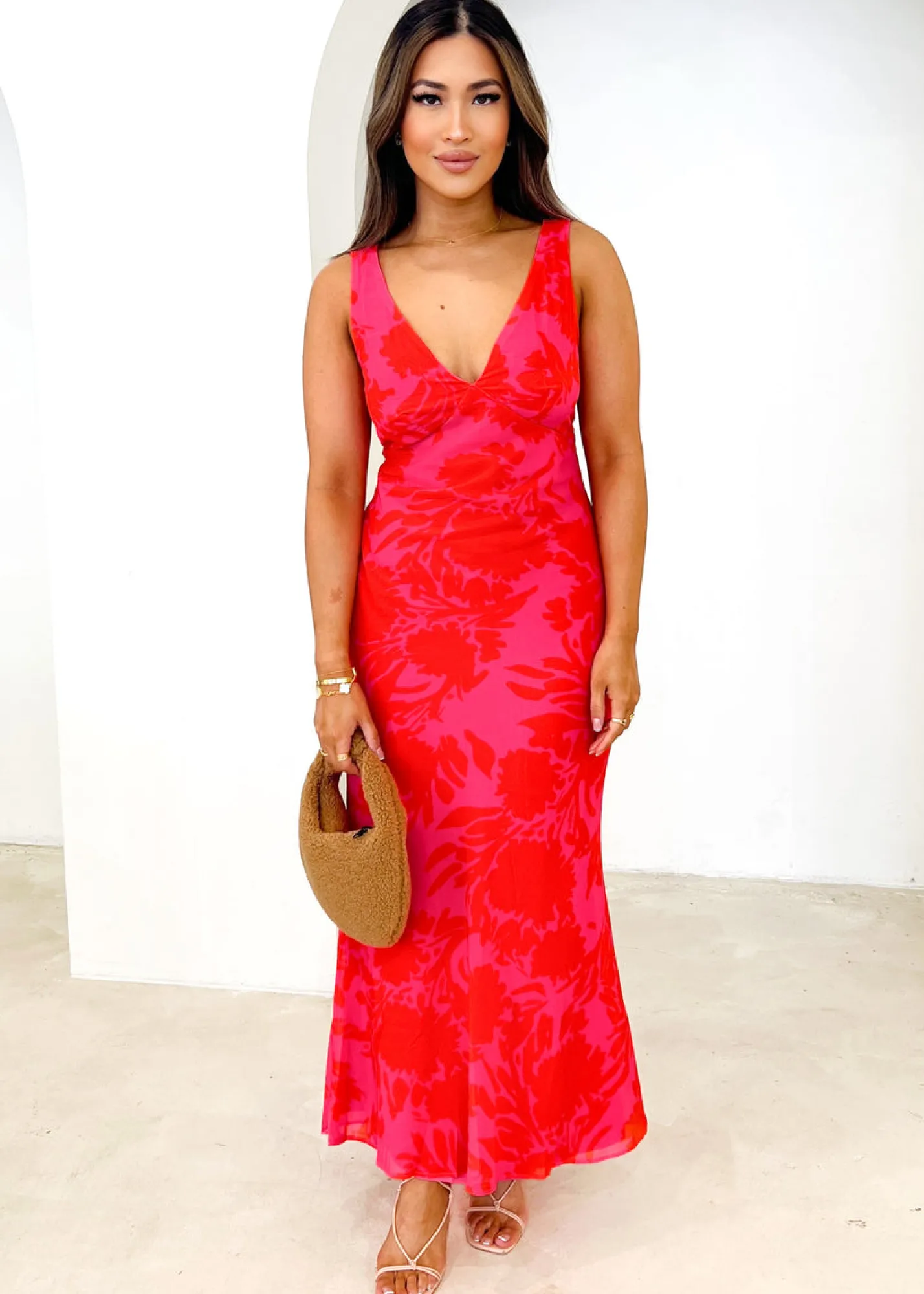 Women Gingham & Heels Maxi>Rhialyn Maxi Dress