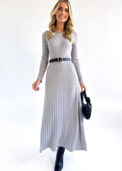 Women Gingham & Heels Knit Dresses>Robine Knit Midi Dress