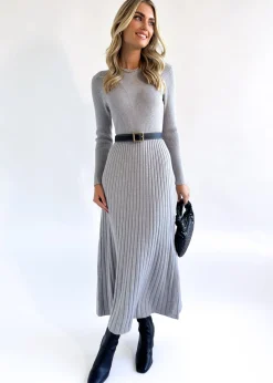 Women Gingham & Heels Knit Dresses><noscript><img width=