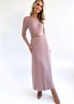 Women Gingham & Heels Knit Dresses>Robine Knit Midi Dress